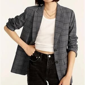 J Crew Women’s Plaid Sommerset Blazer in Italian Stretch Wool Sz 8 NWOT